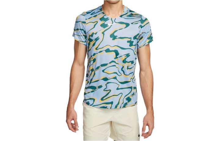Nike Nike T Shirts Men's Cobalt Blue Crew Neck Moderate