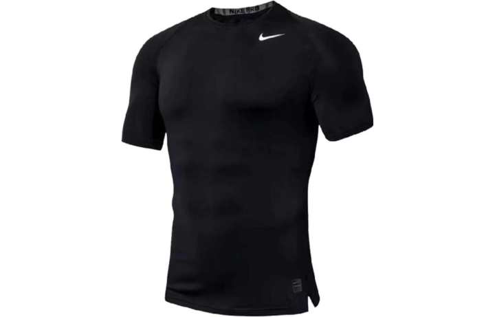 Nike Nike T Shirts Men's Black Crew Neck Moderate Straight Fit