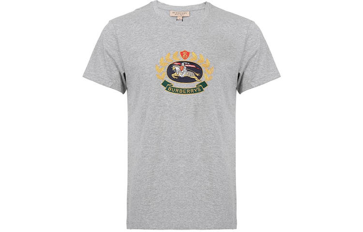 Burberry logo-embroidered T-shirt