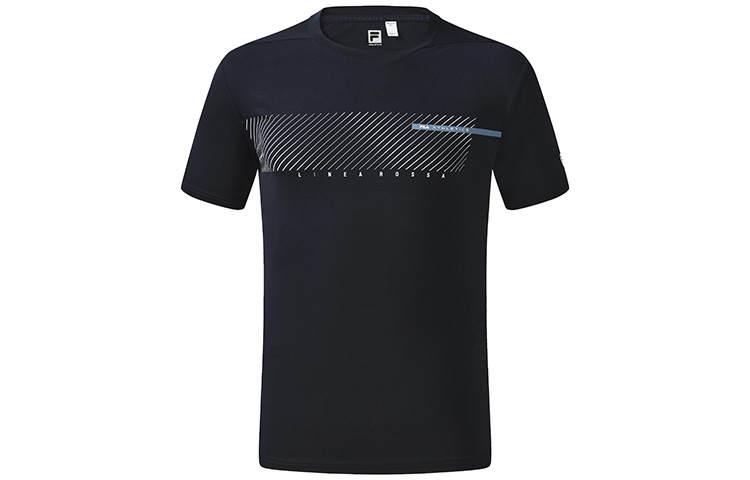 FILA Athletics T Shirts Men's Royal Blue Crew Neck Moderate