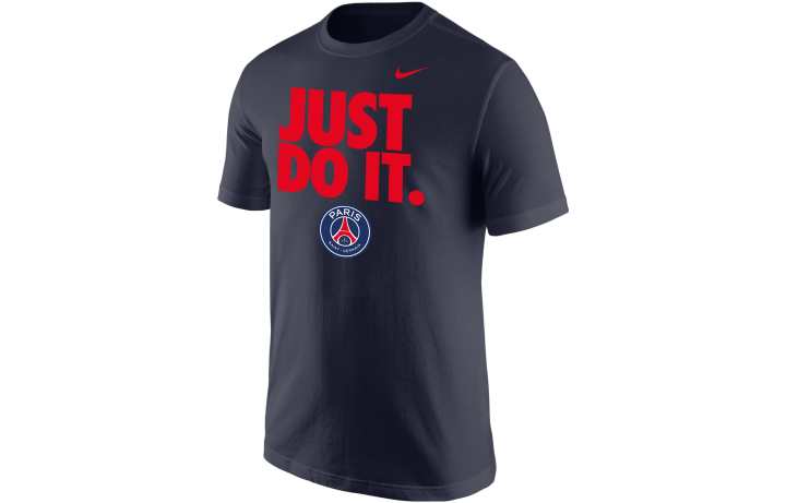 Nike Nike T Shirts Men's Marine Blue Crew Neck Moderate Straight Fit