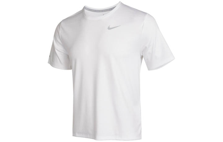 Nike Nike T Shirts Men's White Crew Neck Moderate Straight Fit