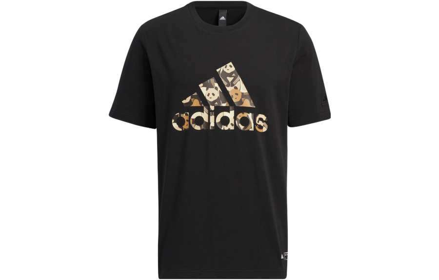 Adidas Adidas T Shirts Unisex Black Crew Neck Moderate Straight Fit