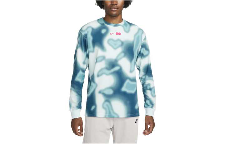 Nike Nike T Shirts Men's Blue Crew Neck Moderate