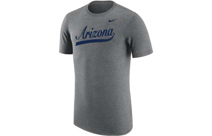 Nike Nike NCAA SS23 T Shirts Men's Gray Crew Neck Moderate Straight Fit