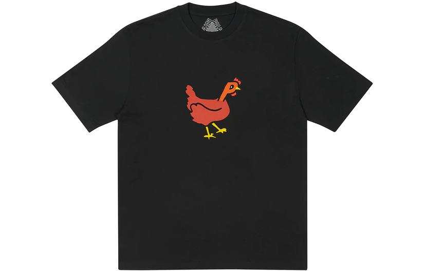 PALACE Clucking T Shirt Black Short Sleeved T Shirts Unisex Black