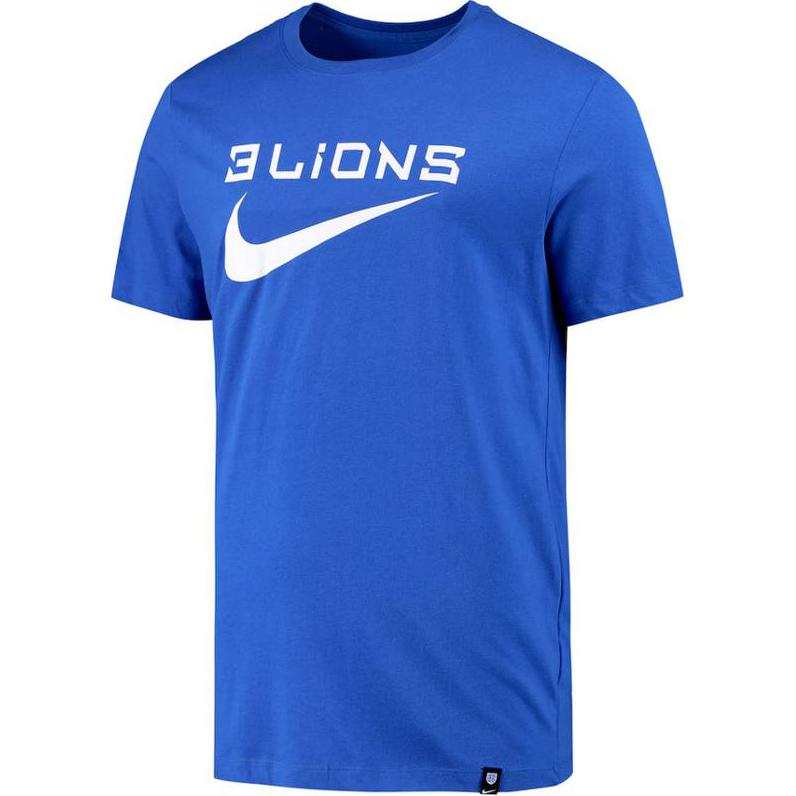Nike Nike T Shirts Men's Royal Blue Crew Neck Moderate Straight Fit