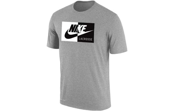 Nike Nike T Shirts Men's Gray Crew Neck Moderate Straight Fit