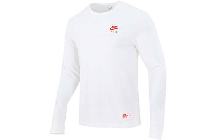 Nike Nike T Shirts Men's White Crew Neck Moderate Straight Fit