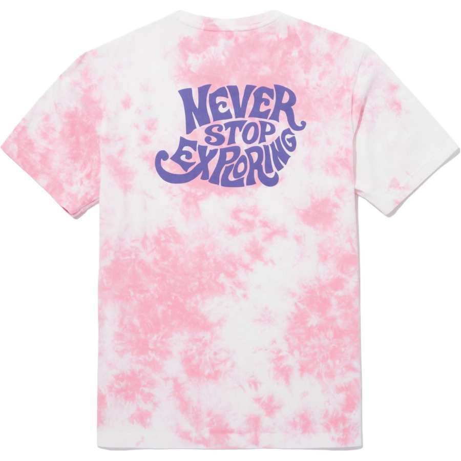 THE NORTH FACE Set in Sleeve T Shirt Unisex Pink