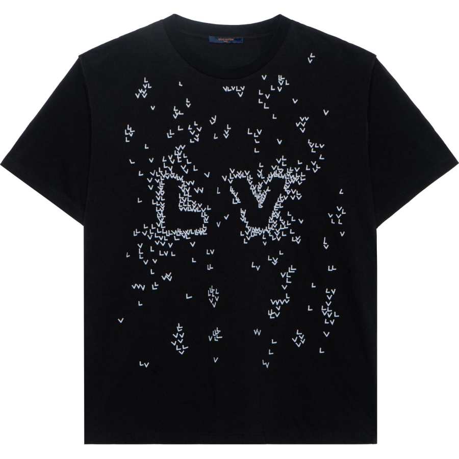 LOUIS VUITTON LV Spread Embroidery T-Shirt Black
