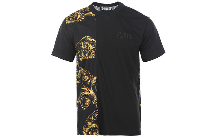 VERSACE JEANS COUTURE SS22 T Shirt Men's Black Gift Recommendation