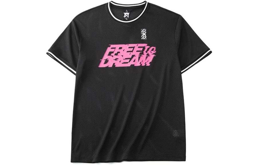 Anta Basketball Collection T Shirt Unisex Black
