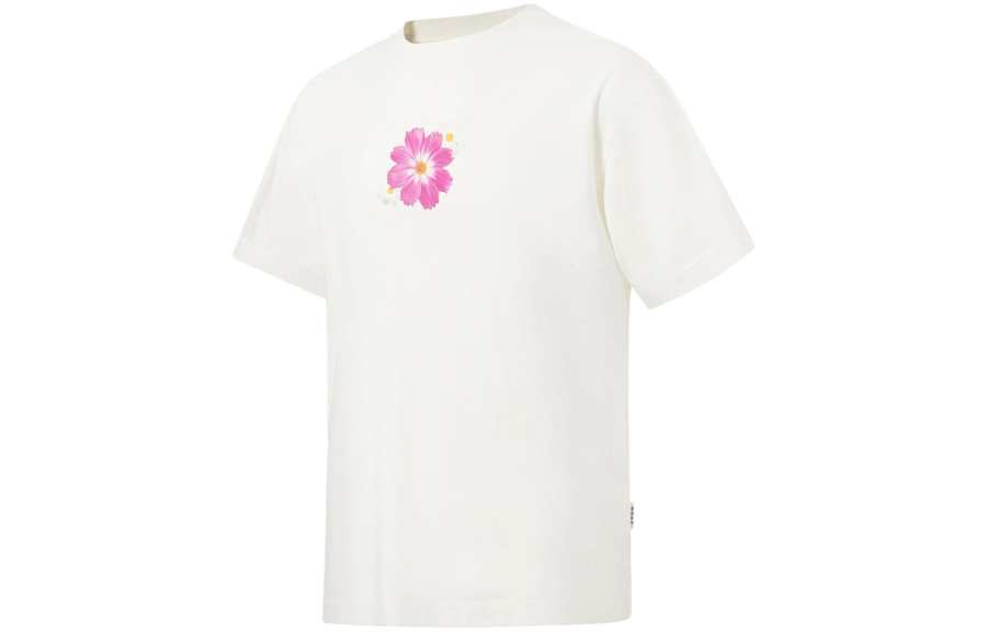 Li-Ning Li Ning Short Sleeved T Shirts Unisex Ivory
