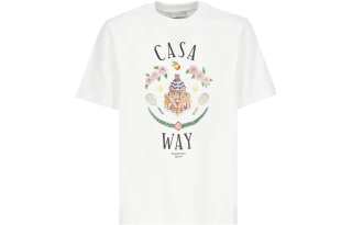 CASABLANCA T Shirts Men's White Crew Neck