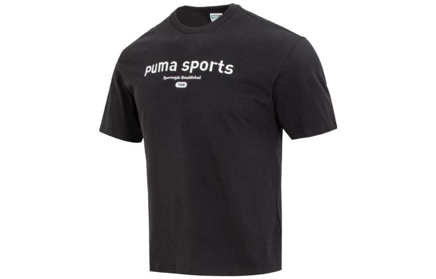 PUMA Drop Shoulder Sleeve T-Shirt Men's Black