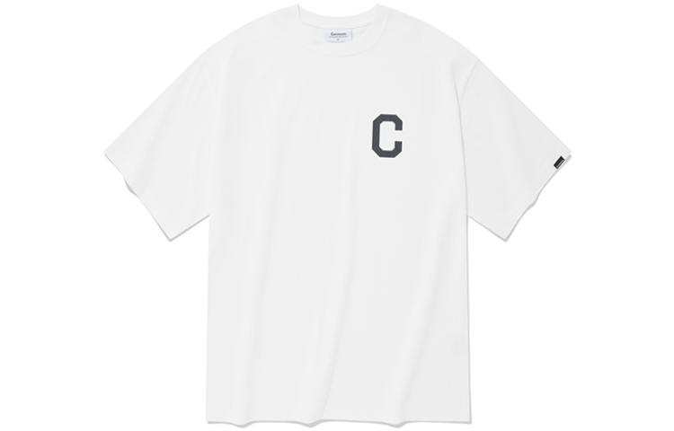 COVERNAT T Shirts Unisex White Crew Neck Moderate Straight Fit