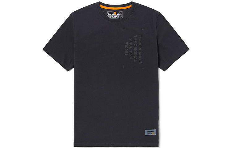 Timberland T Shirts Men's Obsidian Color Crew Neck Moderate Straight Fit