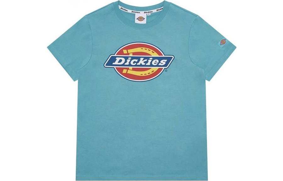 Dickies T Shirts Unisex Porcelain Green Crew Neck Moderate Straight Fit