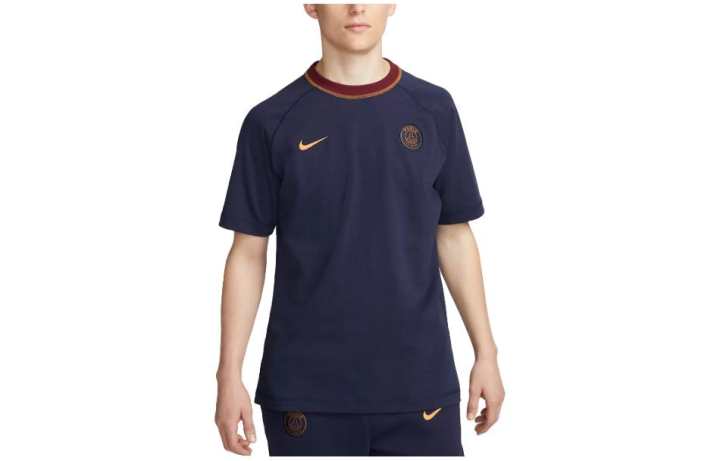 Nike Nike T Shirts Men's Blue Crew Neck Moderate Straight Fit