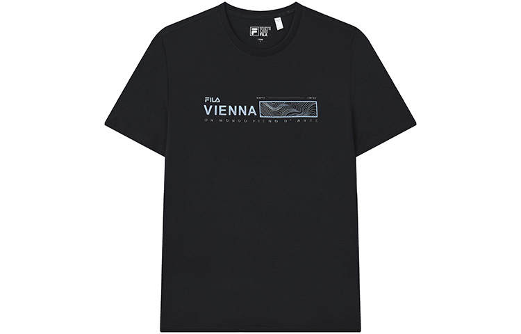 FILA T Shirts Men's Legend Blue Crew Neck Moderate Straight Fit