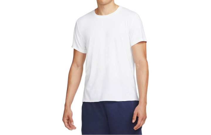 Nike Nike T Shirts Men's White Crew Neck Moderate Straight Fit