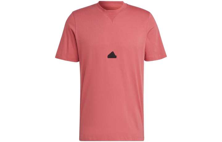 Adidas Adidas T Shirts Men's Watermelon Red Crew Neck Moderate Straight Fit
