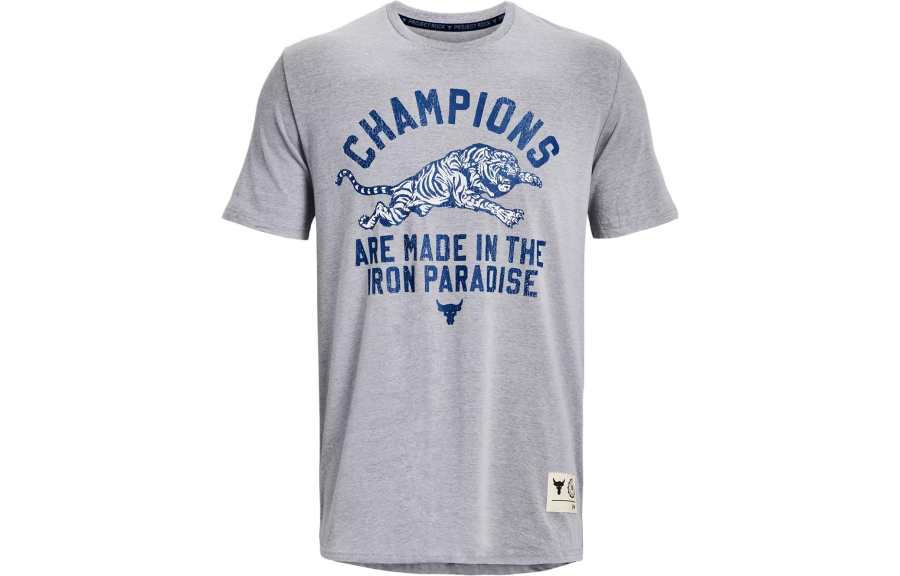 Under Armour T Shirt Men's Steel Heather Light Gray