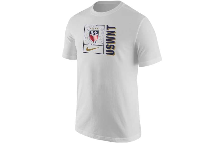Nike Nike T Shirts Men's White Crew Neck Moderate Straight Fit