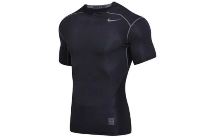 Nike Nike T Shirts Men's Black Crew Neck Moderate Straight Fit
