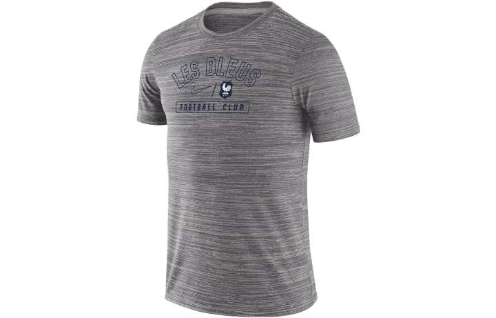 Nike Nike T Shirts Men's Gray Crew Neck Moderate Straight Fit