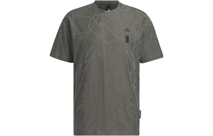 Adidas Adidas Wuji Series Drop Shoulder Sleeve T Shirt Men's Stone Gray