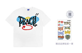 Teach Peace T Shirts Unisex Crew Neck Moderate Straight Fit