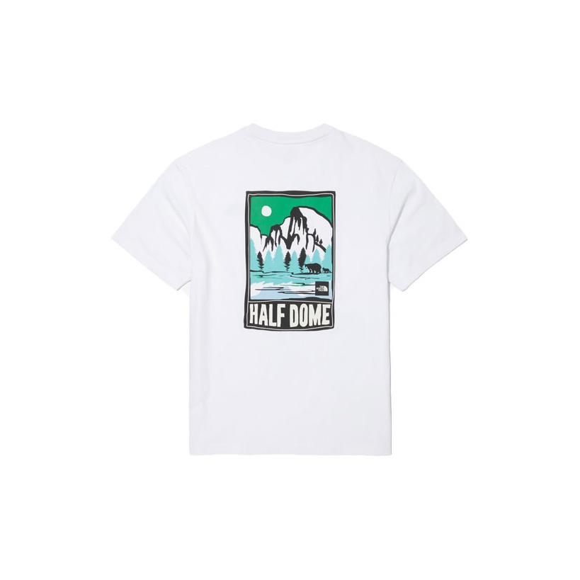 THE NORTH FACE T Shirts Men's White Crew Neck Moderate Straight Fit