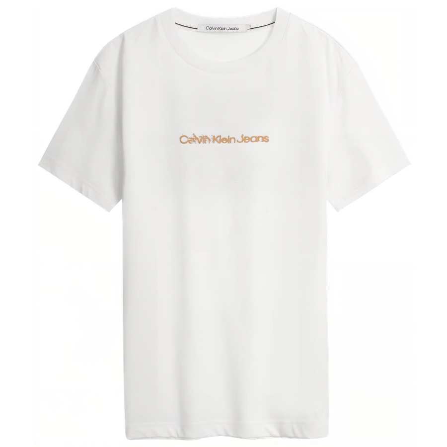 CALVIN KLEIN T Shirt Unisex Litchi Meat White