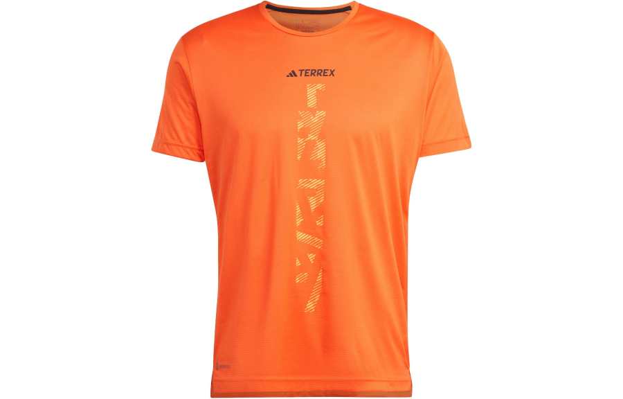 Adidas Adidas Terre Agravic Trail Running Tee T Shirt Men's Half Impact Orange