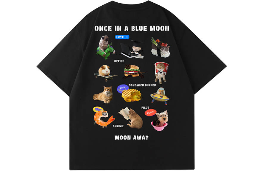 SANSYAS T Shirts Unisex Crew Neck Moderate Straight Fit