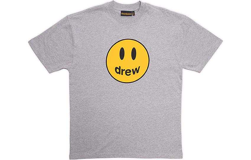 Drew house T Shirts Men's Gray Crew Neck Moderate