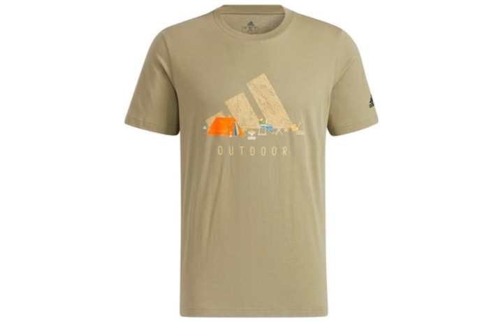 Adidas Adidas Set in Sleeve T Shirt Men's Green