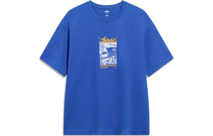 Li-Ning Li Ning x Disney T Shirt Unisex Bright Blue
