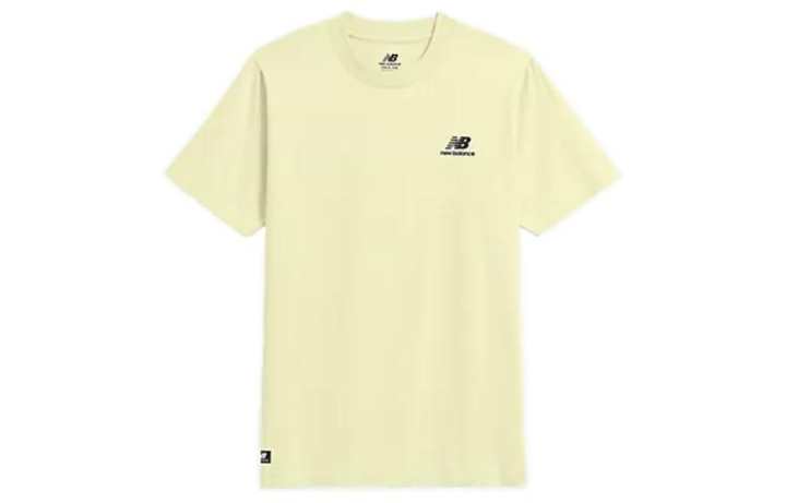 New Balance New Balance Essentialsuni Ssentials T Shirts Men's Yellow Crew Neck Moderate