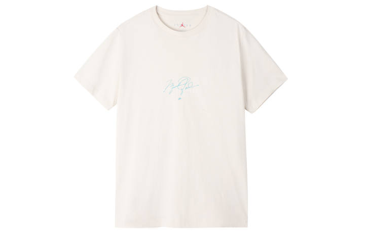 Jordan Jordan T Shirts Men's White Crew Neck Moderate Straight Fit