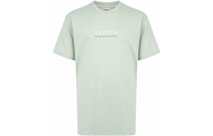 Supreme Supreme T Shirts Men's Green Crew Neck Moderate Straight Fit
