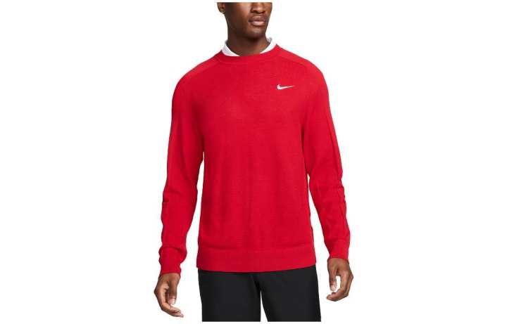 Nike Nike T Shirts Men's Red Crew Neck Moderate Straight Fit