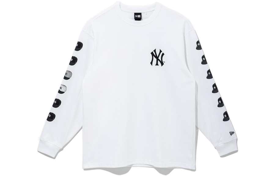 New Era X MLB T Shirts Unisex White Crew Neck Moderate Straight Fit