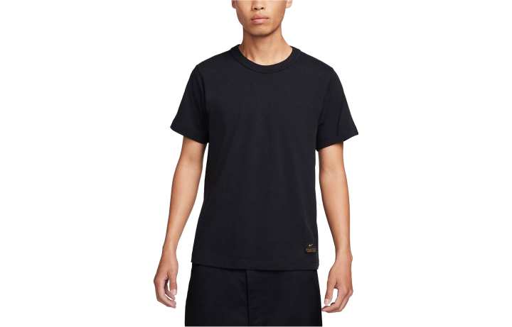 Nike Nike T Shirts Men's Black Crew Neck Moderate Straight Fit