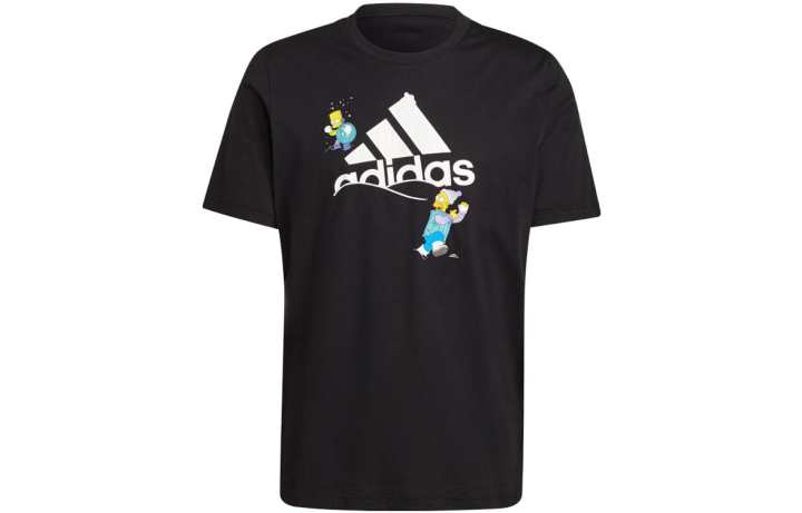 Adidas Adidas Set-in Sleeve T-Shirt Men's Black