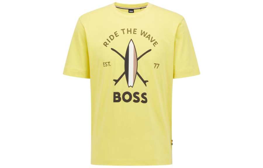 HUGO BOSS SS22 T Shirt Men's Yellow