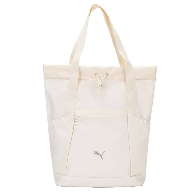 PUMA PUMA Fabric Backpack Handbag Regular Unisex Ecru