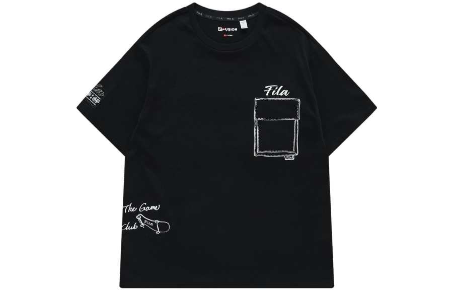 FILA FUSION QR T Shirt Men's Black